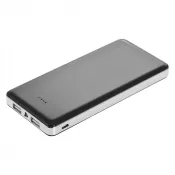 czarny - Power bank 12000 mAh z lampką | Sawyer