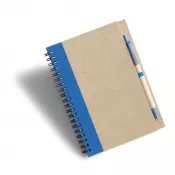 niebieski - Notatnik ok. A5 z długopisem | Salvatore