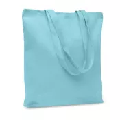 Torba bawełniana na zakupy 270 g/m² RASSA COLOURED Baby Blue