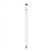 biały - Długopis aluminiowy z touch pen-em