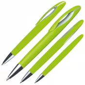 jasnozielony - Długopis plastikowy z obrotowym mechanizmem FAIRFIELD