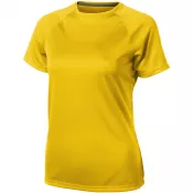 Żółty - Damski T-shirt Niagara z krótkim rękawem z dzianiny Cool Fit odprowadzającej wilgoć