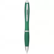 Zielony - Długopis z kolorowym korpusem i uchwytem Nash