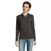 Polo damskie 180 g/m² Sol's PERFECT LSL WOMEN Charcoal Melange
