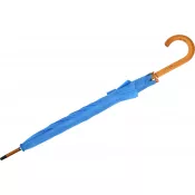 jasnoniebieski - Parasol automatyczny drewniany Ø105 cm NANCY