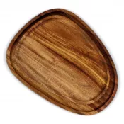 drewniany - 2-pak drewnianych tacek InSideOut o organicznym kształcie
