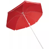 czerwony - Parasol plażowy Ø145 cm z futerałem SUNFLOWER