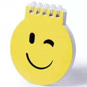 żółty - Notatnik "uśmiechnięta buzia"