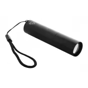 czarny - Chargelight Tone latarka akumulatorowa z recyklingowanego aluminium