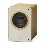 drewniany  / jasny - Klasyczny głośnik bezprzewodowy 3W