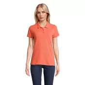Polo damskie organiczne 170 g/m² Sol's PLANET WOMEN Pop Orange