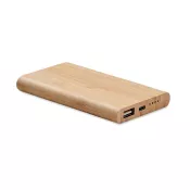 Powerbank 4000 mAh w bambusowej obudowie ARENAPOWER C