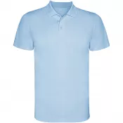 Błękitny - Sportowa koszulka polo z poliestru 150 g/m² ROLY MONZHA 0404