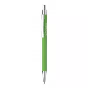zielony - Długopis metalowy z lustrzanym grawerem Chromy