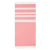Ręcznik hammam z recyklingu 75x150 cm 140 g/m² AGOURA Czerwony
