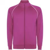 Pink Fluor - Męska bluza Valier z zamkiem błyskawicznym na całej długości