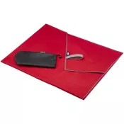 Czerwony - Pieter niezwykle lekki i szybko schnący ręcznik o wymiarach 100x180 cm z certyfikatem GRS