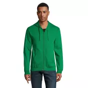 Bluza unisex z kapturem rozpinana 260 g/m² Sol's STONE Zielony