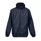 Wiatrówka unisex wodoodporna z kapturem Sol's SHIELD French Navy