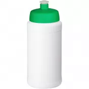 Biały-Zielony - Baseline 500 ml butelka sportowa z recyklingu