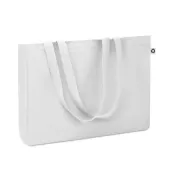 Torba z bawełny z recyklingu 280 g/m² RESPECT COLOURED Bialy