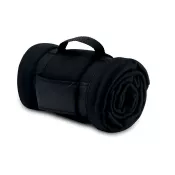 Koc polarowy z rączką 120x150 cm 180 g/m² STAVENGER Czarny