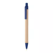 niebieski - Długopis z papieru z recyklingu Tori 