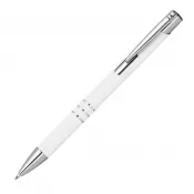 biały - Długopis metalowy półżelowy DUNMORE