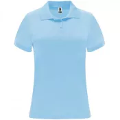 Błękitny - Damska sportowa koszulka polo z poliestru 150 g/m² ROLY MONZHA WOMAN 0410