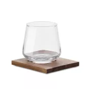 Szklanka do whisky 200 ml z podstawką akacjową DRINKS