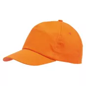 pomarańczowy - 5-segmentowa czapka FAVOURITE