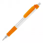 pomarańczowy  mrożony - Długopis Vegetal Pen Clear przejrzysty z PLA
