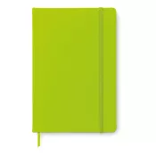 Notes A6 w okładce z PU 96 kartek w linię NOTELUX Limonka