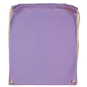 Lavender - Plecak bawełniany na sznurkach Jassz 140 g/m², 38 x 42 cm