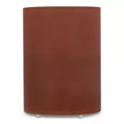 brązowy - Nyelle Świeca woskowa LED z możliwością ładowania w szklanym pojemniku
