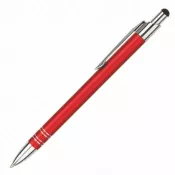 czerwony - Długopis reklamowy metalowy BOND Touch Pen