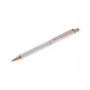 biały - Długopis metalowy VERNO