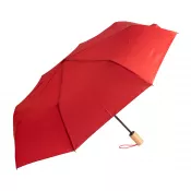 czerwony - Parasol automatycznie otw./zam.ø95 cm  z RPET Kasaboo