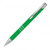 zielony - Długopis metalowy półżelowy DUNMORE