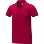 Czerwony - Męska koszulka polo duotone Morgan z krótkim rękawem