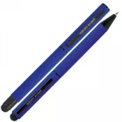niebieski - Zestaw piśmienny długopis i pióro kulkowe touch pen soft touch CELEBRATION Pierre Cardin