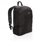 czarny - Biznesowy plecak na laptopa 17" Swiss Peak