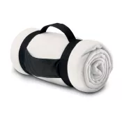 Koc polarowy z rączką 120x150 cm 180 g/m² STAVENGER Bialy