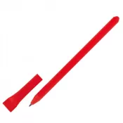 czerwony - Długopis tekturowy, ekologiczny