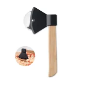 Nóż do pizzy siekiera z bambusowym uchwytem ZAZA