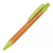 zielony - Długopis bambusowy Evora