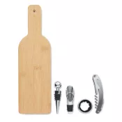 Zestaw do wina w bambusowym etui VINOVAULT SET Drewna