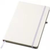 Biały - Polar A5 notebook with lined pages
