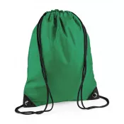 Kelly Green - Reklamowy plecak na sznurkach  poliestrowy BagBase BG10, 34 x 45 cm