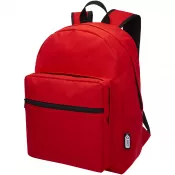Czerwony - Retrend plecak z tworzywa RPET